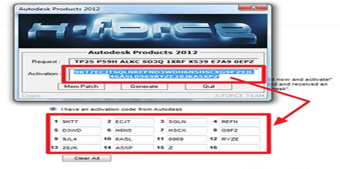 autocad 2012 activation code